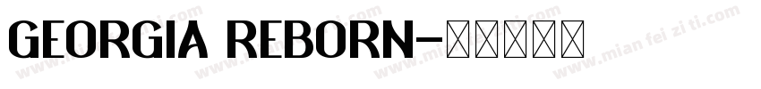 Georgia ReBORN字体转换
